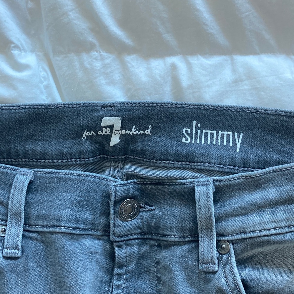 7 For All Mankind Men's Denim light gray
